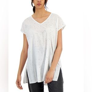 Eileen Fisher Organic Cotton Caftan Tunic Top Sz XL